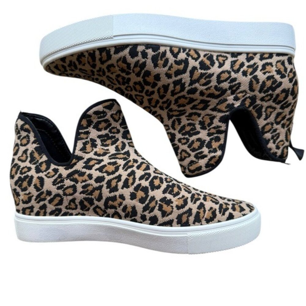Steve Madden Loxer Leopard Print Bootie Textile P… - image 1